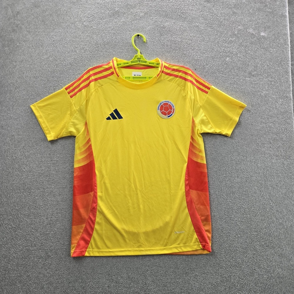 Colombia National Team Men Jersey M Yellow Home Adidas Colorblock 2024